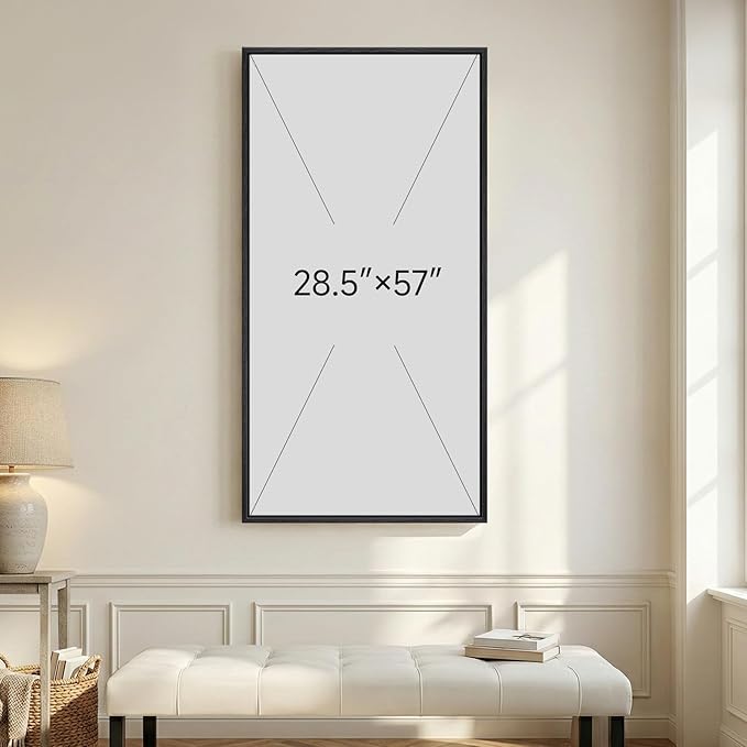 Large Framed Brown Black Abstract Wall Art, Modern Vertical Canvas Prints - Image 7