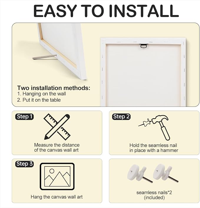 Inspirational Quotes Wall Art Decor, Motivational Success Canvas Painting - Image 3