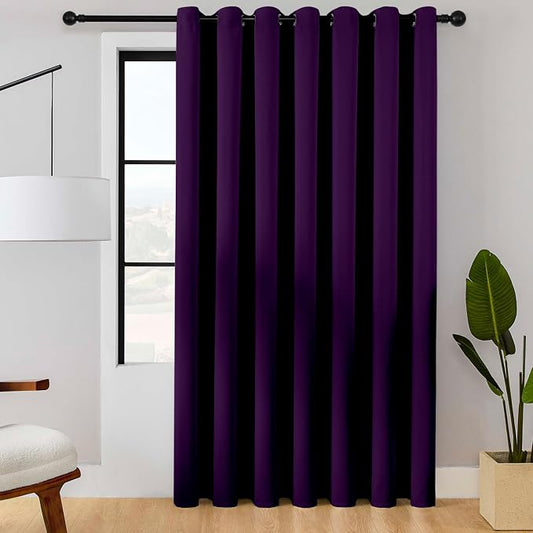 ChrisDowa Room Divider Curtain 120 Inches Long, Wide Blackout Sliding Door by ChrisDowa