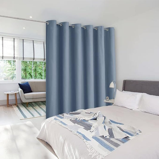 NICETOWN Closet Door Curtain, Noise Blocking Room Divider Curtain Screen by NICETOWN