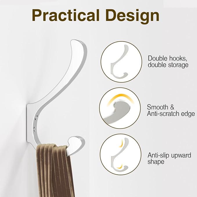 Coat Hooks for Hanging Heavy Duty - Image 4
