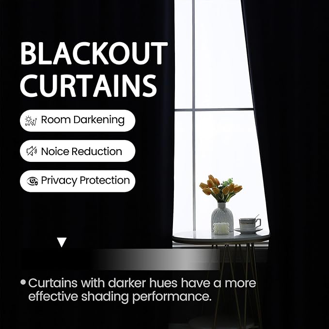 Beige Room Darkening Curtains 96 Inches Long - Image 5