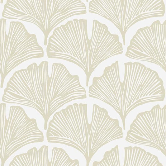 Tempaper x Novogratz Waverly White Feather Palm Removable Peel and Stick by TempaperCo
