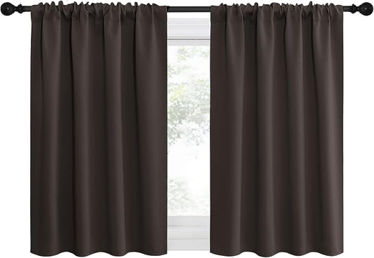 NICETOWN 2 Panels Blackout Curtains, Rod Pocket Thermal Insulated Drapes by NICETOWN