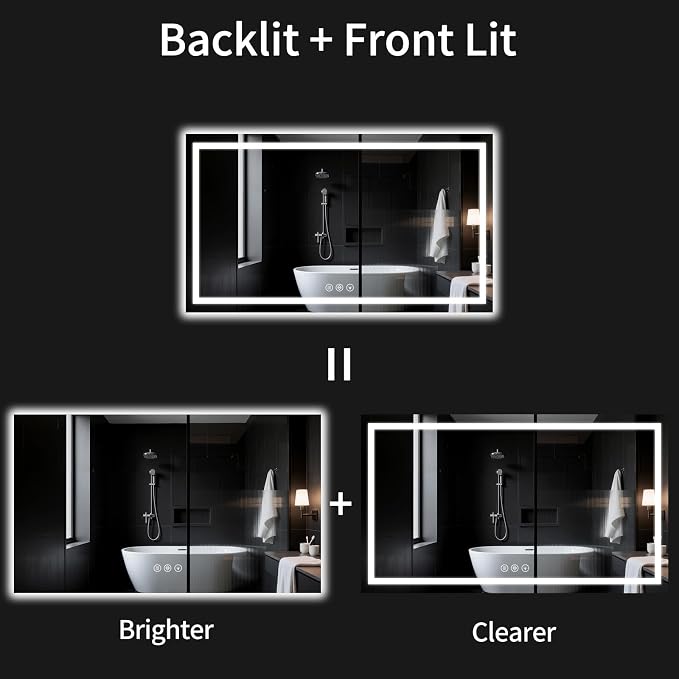 LED Bathroom Mirrors 32"x72" Bathroom Mirror - Image 2