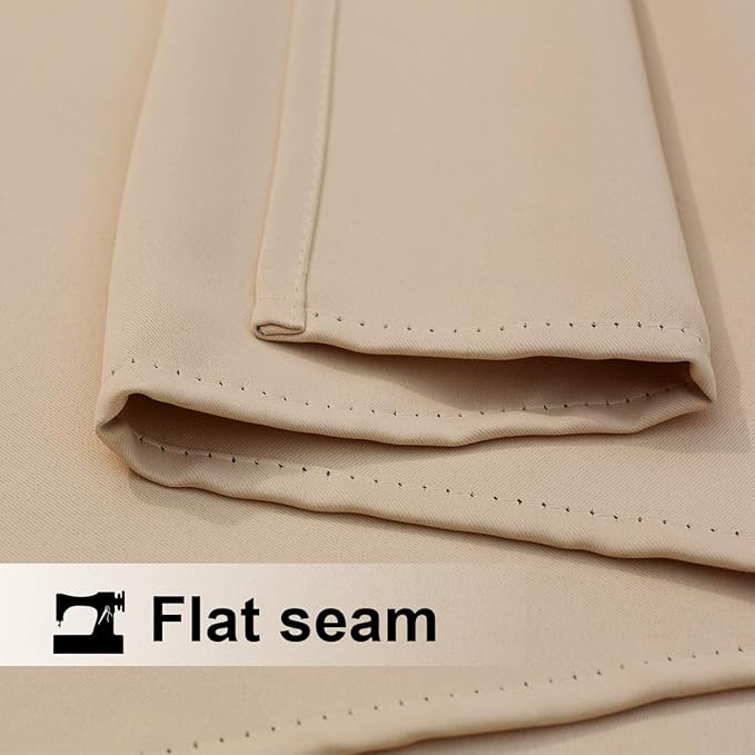 NICETOWN Outdoor Curtain Waterproof for Patio 108" Extra Long, Grommet Top Room Darkening Thermal Insulated 120" Extra Wide Protect You from Sun & Rain for Balcony/Porch, Biscotti Beige, 1 Panel