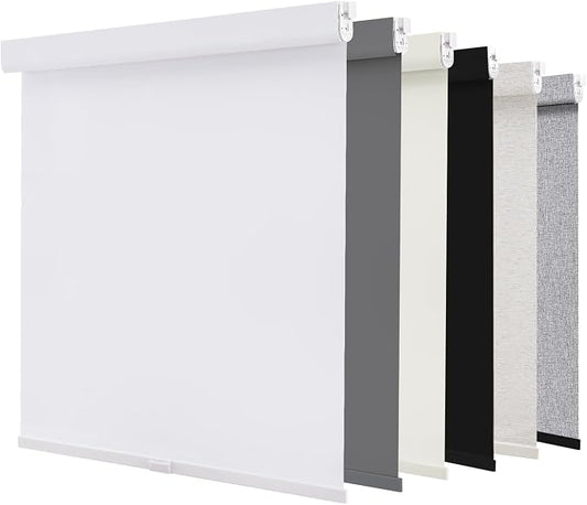 AOSKY No Drill Cordless Blackout Roller Shades by AOSKY
