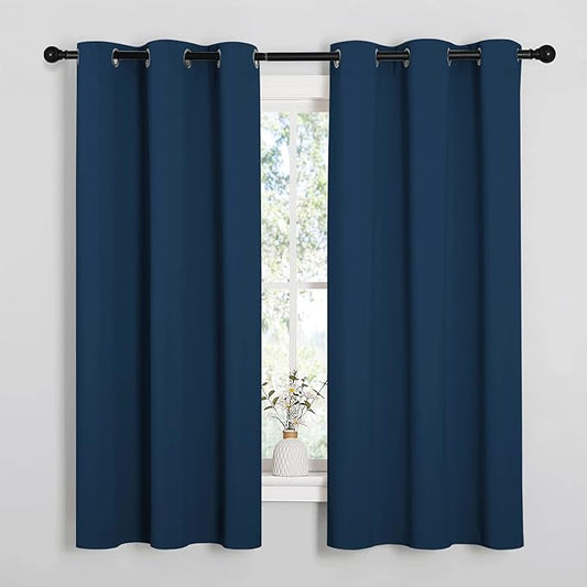 NICETOWN Moroccan Blue Room Darkening Curtains by NICETOWN
