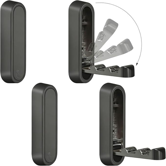 4PCS Foldable Wall Hooks, Flip Down Design by XSGTZMJ