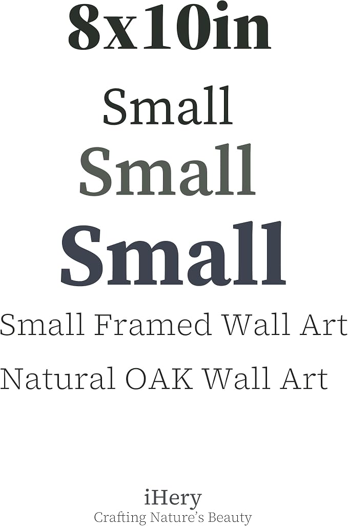 iHery Premium Small 8x10in Natural Black OAK Wood Dolce Far Niente Framed Wall - Image 2