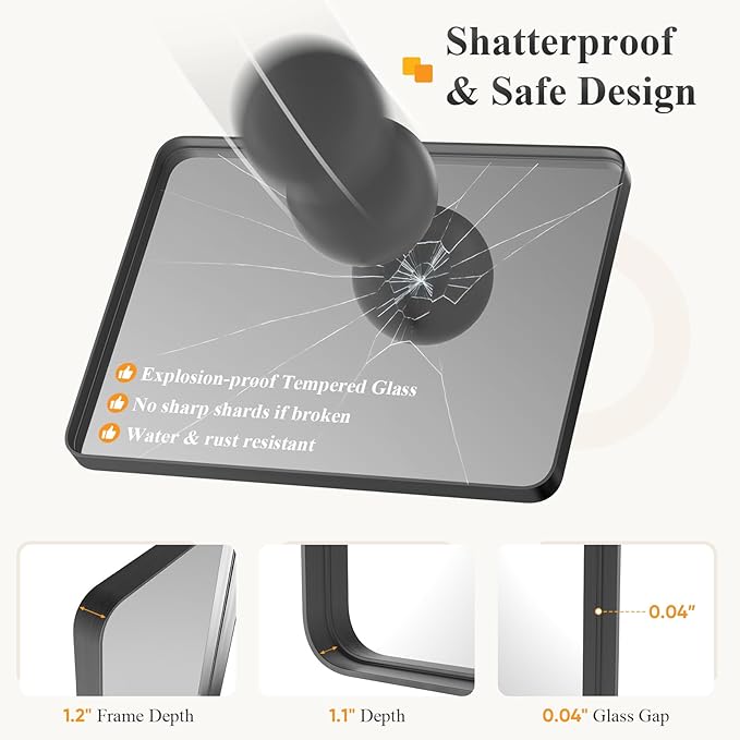 NEWBULIG 32X48 Inch Bathroom Mirror - Image 4