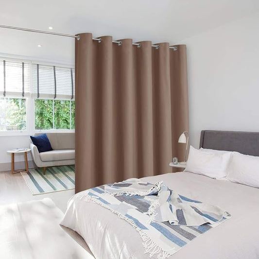 NICETOWN Sound Reducing Ceiling Curtains, Room Divider Curtain Screen Partition by NICETOWN