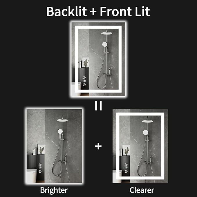 LED Bathroom Mirrors 36"x40" Bathroom Mirror - Image 2