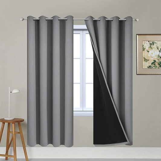 Yakamok Gray Full Shading Curtain Panels by Yakamok