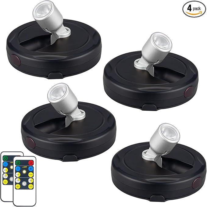 HAMVIDNE LED Spotlight, Battery Powered Picture Lights, Uplighting Indoor by HAMVIDNE