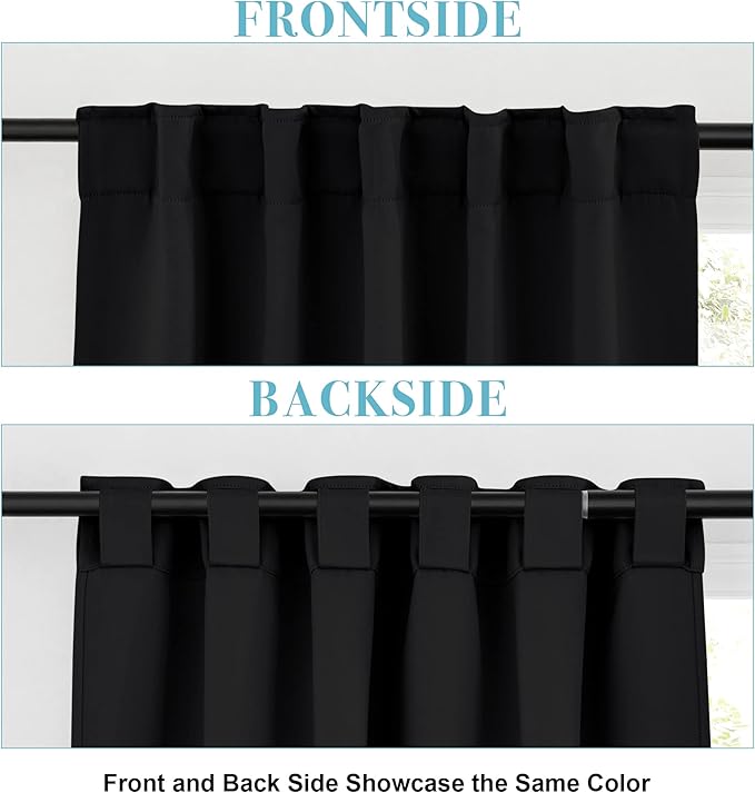 RYB HOME Blackout Curtains for Bedroom, Window Shades Thermal Insulating - Image 6