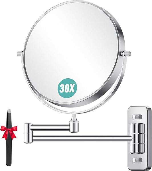 Auxmir 1X/30X Wall Mounted Makeup Mirror, Bathroom Makeup Mirror, Cosmetic by Auxmir