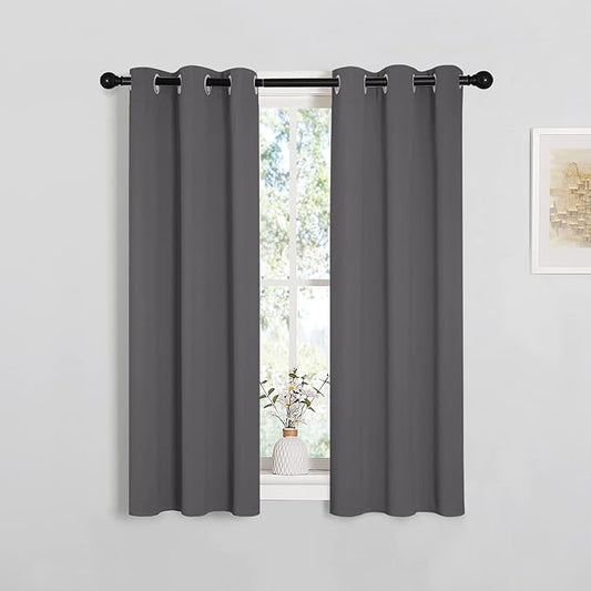 NICETOWN Grey Blackout Curtain Panels by NICETOWN