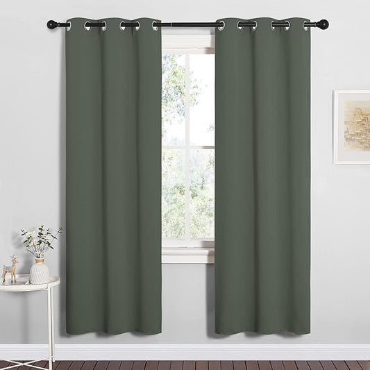 NICETOWN Thermal Insulated Curtains Blackout Draperies, Window Treatment Solid by NICETOWN