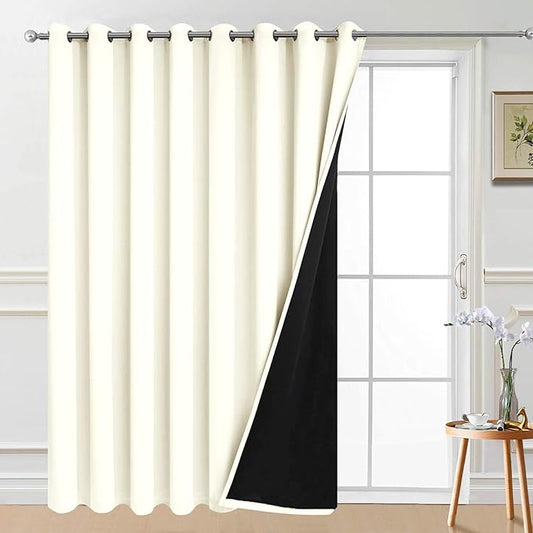 Yakamok 100% Blackout Patio Door Curtain Panels by Yakamok