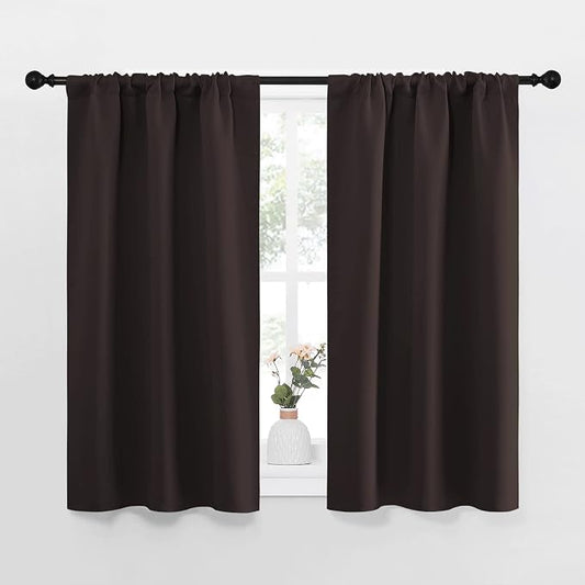 NICETOWN Kitchen Curtains, Short Blackout Curtains & Drapes, Energy Smart Noise by NICETOWN