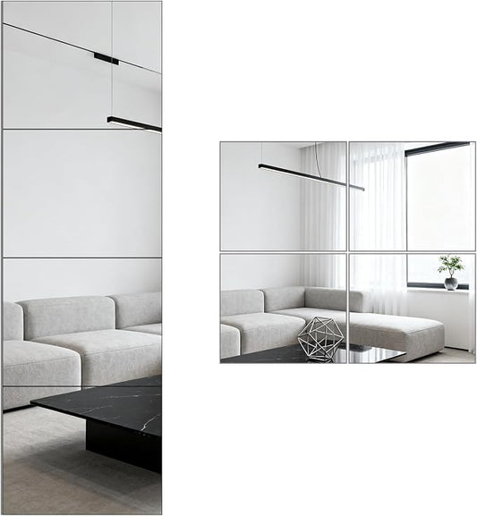 Stick on Small Mirror for Wall Decor, Plastic Non Glass Sticky Kids Safety by SAFEE+MRROR