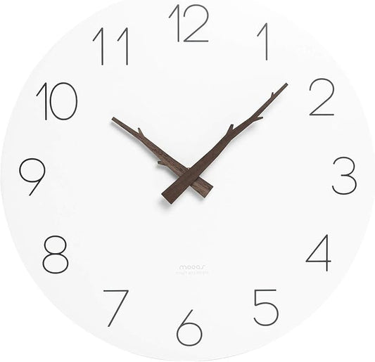 mooas Flatwood Twig Wall Clock by mooas