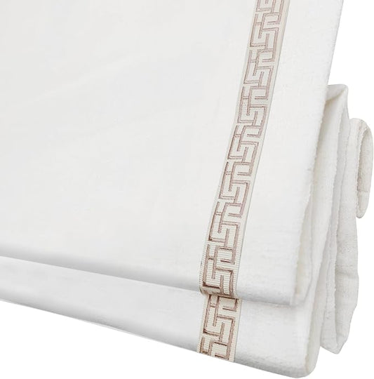 Cordless Roman Shades for Windows, Fabric Insulated Thermal Roman Blinds for by DEJAVU