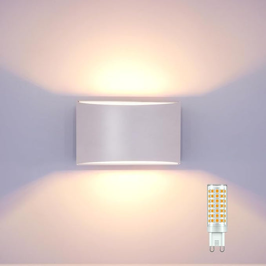 KICAAO Modern LED Wall Sconce, Warm White 3000K, Hardwired Indoor Wall Lights by KICAAO