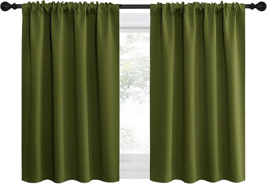 NICETOWN 2 Panels Blackout Curtains, Rod Pocket Thermal Insulated Drapes by NICETOWN