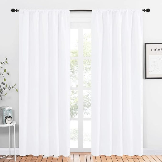NICETOWN White Bedroom Curtain Panels by NICETOWN
