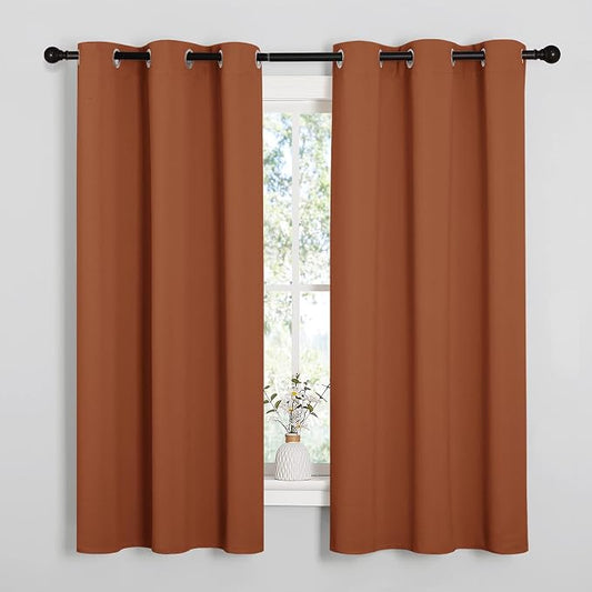 NICETOWN Bedroom Curtains 63 inches Long, Privacy and Thermal Insulated by NICETOWN