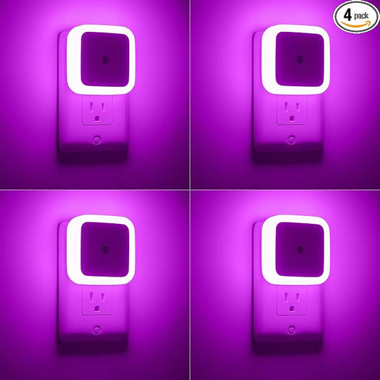 Sujeet Night Light, Night Lights Plug into Wall 4-Pack, Dusk to Dawn Night Lamp by Sujeet