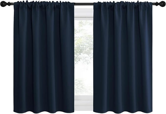 NICETOWN 2 Panels Blackout Curtains, Rod Pocket Thermal Insulated Drapes by NICETOWN