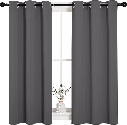 NICETOWN Grey Blackout Curtain Panels by NICETOWN