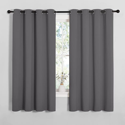 NICETOWN Grey Blackout Curtain Panels by NICETOWN
