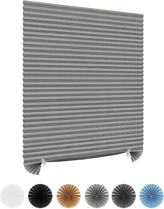 Window Blinds Cordless Blackout No Drill Cut to Size Clip On Stick On Self by Maritown