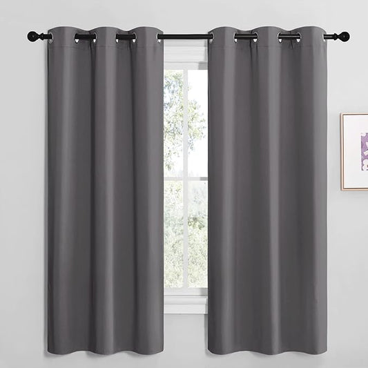 NICETOWN Grey Blackout Curtain Panels by NICETOWN