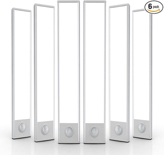 6 Pack Under Cabinet Lights Wireless, 58 LED Motion Sensor Light Indoor by AVEVA