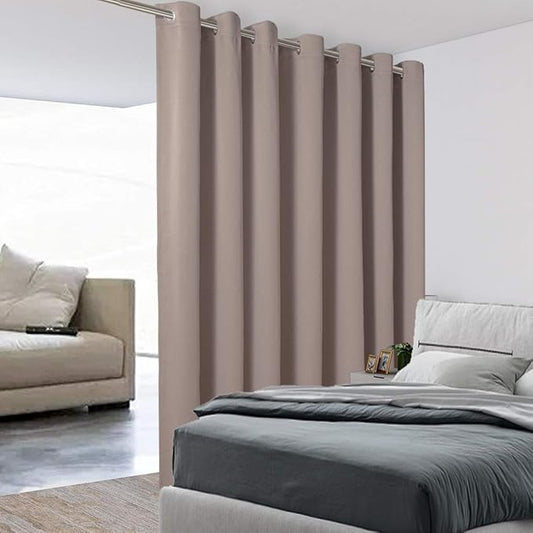BONZER Room Divider Curtain Total Privacy Wall Noise Reducing Extra Wide by Bonzer