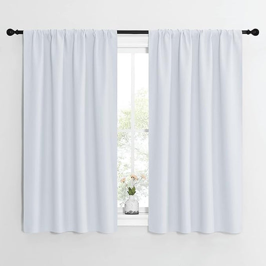 NICETOWN Greyish White Window Curtain Panels by NICETOWN
