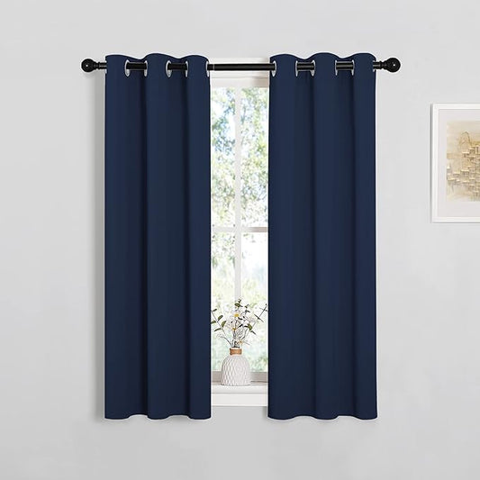 NICETOWN Blackout Draperies Curtains, 1 Pair, 29 x 40 Inch, All Season Thermal by NICETOWN