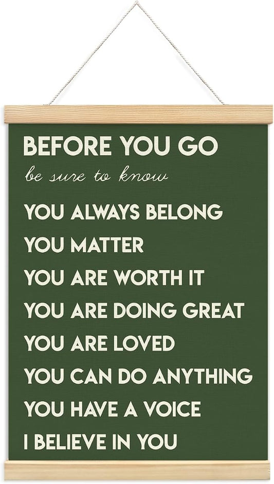 Mental Health Positive Inspirational Wall Art Decor, Therapist Office Signs by Unknown