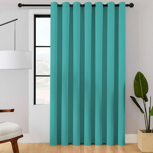 ChrisDowa Room Divider Curtain 96 Inches Long, Wide Blackout Sliding Door by ChrisDowa