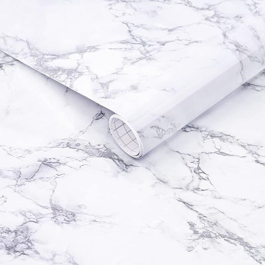 Arthome White Marble Contact Paper by ArthomeWALLDECOR