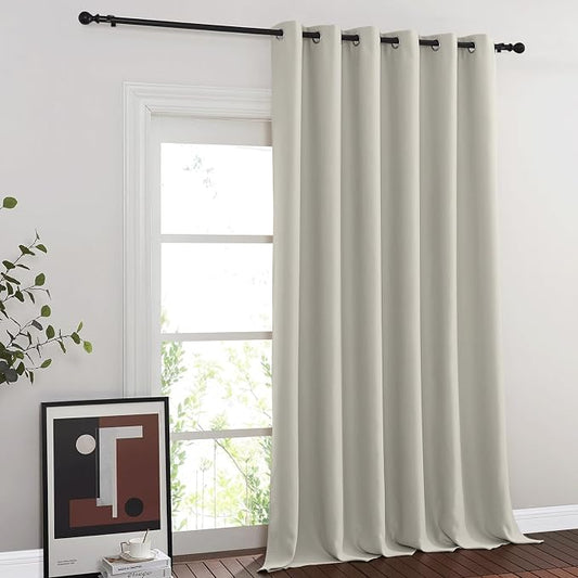 NICETOWN Room Divider Curtain 132 Inches Long, Wide Blackout Sliding Door by NICETOWN