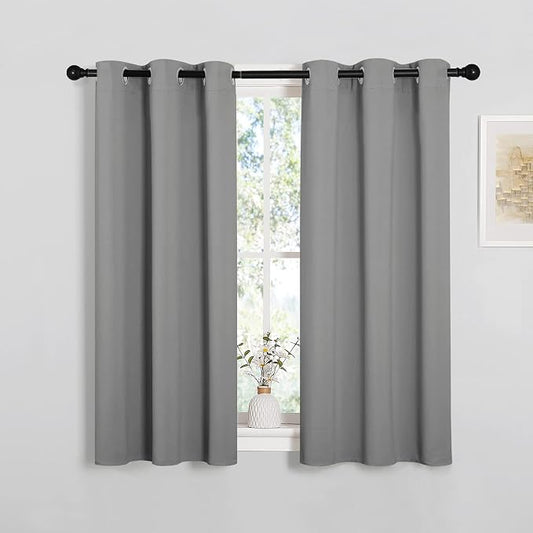 NICETOWN Silver Grey Blackout Curtain Panels by NICETOWN