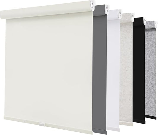AOSKY No Drill Cordless Blackout Roller Shades by AOSKY