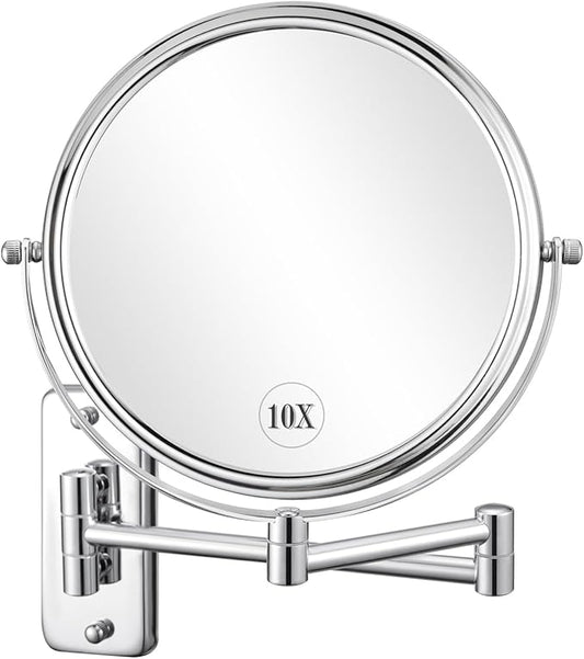 DECLUTTR 8 Inch Wall Mounted Magnifying Mirror by DECLUTTR