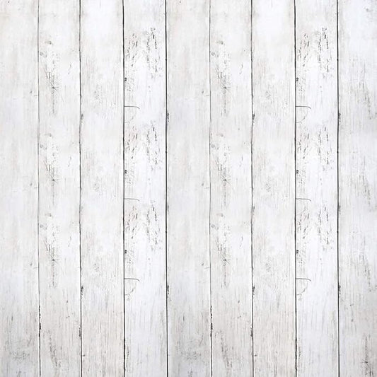 White Gray Wood Wallpaper 17.71" X 511" Peel and Stick Removable Decorative by Arrost